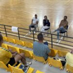 Zarząd i dyrektor Industrii pod ostrzałem pytań kibiców - Radio Kielce 30.07.2024. Kielce. Spotkanie zarządu i dyrektora sportowego Industrii Kielce z kibicami / Fot. Kamil Król - Radio Kielce