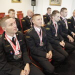 03.07.2024. Kielce. Wojewoda Józef Bryk pogratulował laureatom 40. Mistrzostw Polski w Sporcie Pożarniczym / Fot. Jarosław Kubalski - Radio Kielce