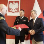 03.07.2024. Kielce. Wojewoda Józef Bryk pogratulował laureatom 40. Mistrzostw Polski w Sporcie Pożarniczym / Fot. Jarosław Kubalski - Radio Kielce