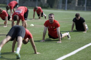 10.07.2024 Kielce. Trening piłkarzy Korony II Kielce / Fot. Jarosław Kubalski - Radio Kielce