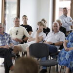 14.07.2024. Śródborze. Protest mieszkańców przeciwko planom rozpoczęcia eksploatacji kopalni żwiru i piasku / Fot. Jarosław Kubalski - Radio Kielce