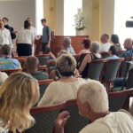 11.07.2024 Kielce. Protest w sprawie zatrzymania budowy masztów telefonii komórkowej na kieleckiej Podkarczówce. / Fot. Aleksandra Kwaśniewska - Radio Kielce