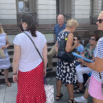 11.07.2024 Kielce. Protest w sprawie zatrzymania budowy masztów telefonii komórkowej na kieleckiej Podkarczówce. / Fot. Aleksandra Kwaśniewska - Radio Kielce