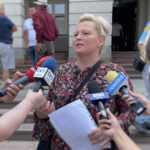 11.07.2024 Kielce. Protest w sprawie zatrzymania budowy masztów telefonii komórkowej na kieleckiej Podkarczówce. / Fot. Aleksandra Kwaśniewska - Radio Kielce