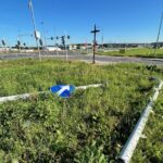 06.07.2024. Bilcza. Skrzyżowanie drogi krajowej numer 73 z ulicą Ściegiennego i Szafirową. Uszkodzona sygnalizacja świetlna / Fot. Daniel Czwartosz - Radio Kielce