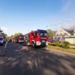 29.08.2024. Kielce. Pożar warsztatu samochodowego przy ul. Szczepaniaka / Fot. Aleksandra Kwaśniewska - Radio Kielce