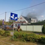 29.08.2024. Kielce. Pożar warsztatu samochodowego przy ul. Szczepaniaka / Fot. Aleksandra Kwaśniewska - Radio Kielce