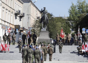 12.08.2024 Kielce. Kadrówka wkroczyła do miasta. Uroczystości / Fot. Jarosław Kubalski - Radio Kielce