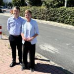 14.08.2024. Kielce. Konceferencja prasowa. Na zdjęciu (od lewej): Karol Nowakowski - zastępca dyrektora Miejskiego Zarządu Dróg, Agata Wojda - prezydent Kielc / Fot. Marcin Marszałek - Radio Kielce