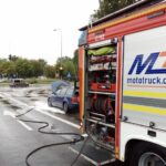 05.08.2024. Kielce. Pożar auta / źródło: straż pożarna