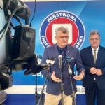 30.08.2024. Kielce. Wojewódzka Stacja Sanitarno-Epidemiologiczna. Na zdjęciu (od lewej): dr Paweł Grzesiowski - Główny Inspektor Sanitarny oraz Józef Bryk - Wojewoda Świętokrzyski / Fot. Dorota Klusek - Radio Kielce