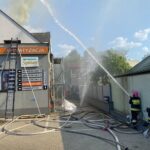 29.08.2024. Kielce. Pożar warsztatu samochodowego przy ul. Szczepaniaka / Fot. Straż Pożarna