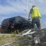 26.08.2024. Kielce. Wypadek przy ulicy Krakowskiej. / Fot. Dionizy Krawczyński - Radio Kielce