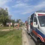 26.08.2024. Kielce. Wypadek przy ulicy Krakowskiej. / Fot. Dionizy Krawczyński - Radio Kielce