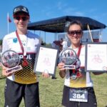 Dwa złota świętokrzyskich triathlonistek na mistrzostwach Polski - Radio Kielce 24.08.2024. Kraśnik. Mistrzostwa Polski w triathlonie na dystansie supersprinterskim. Na zdjęciu (od lewej): Maria Pytel, Eliza Pitura - Szymanowski Triathlon Team / Fot. Szymanowski Triathlon Team