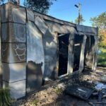 14.08.2024. Nowiny. Pożar kontenera / Fot. PSP Kielce