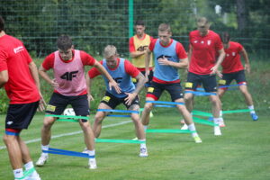 07.08.2024. Kielce. Trening Korony Kielce / Fot. Wiktor Taszłow - Radio Kielce