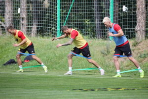 07.08.2024. Kielce. Trening Korony Kielce / Fot. Wiktor Taszłow - Radio Kielce