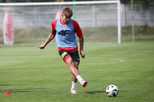 07.08.2024. Kielce. Trening Korony Kielce / Fot. Wiktor Taszłow - Radio Kielce