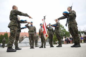 10.08.2024. Kielce. Centrum Przygotowań do Misji Zagranicznych. Przysięga wojskowa / Fot. Wiktor Taszłow - Radio Kielce