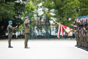 10.08.2024. Kielce. Centrum Przygotowań do Misji Zagranicznych. Przysięga wojskowa / Fot. Wiktor Taszłow - Radio Kielce