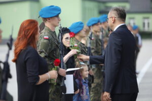 10.08.2024. Kielce. Centrum Przygotowań do Misji Zagranicznych. Przysięga wojskowa / Fot. Wiktor Taszłow - Radio Kielce