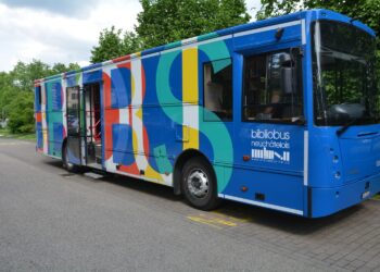 Bibliobus z Neuchatel w Szwajcarii / Fot. Dariusz Kowalczyk