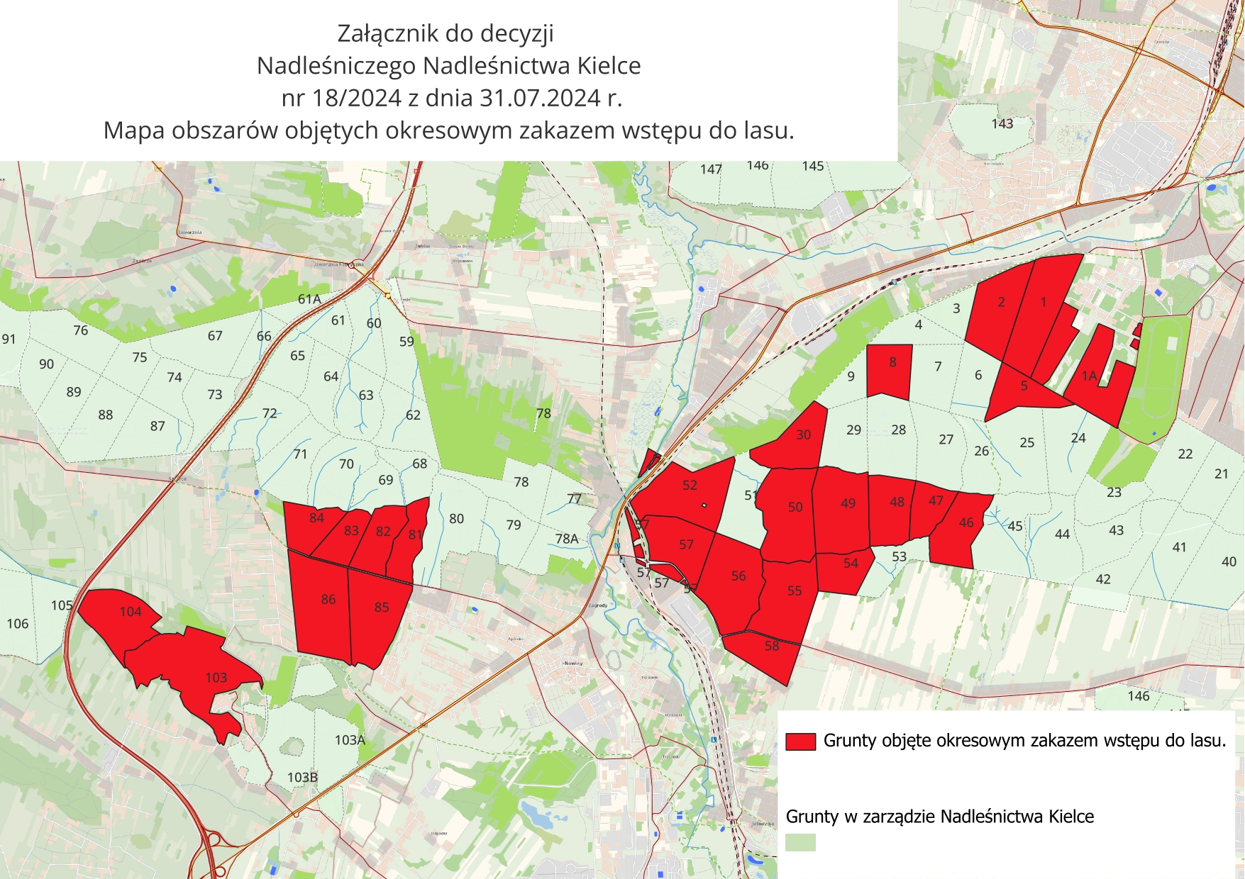 Okresowy zakaz wstępu do lasu przedłużony - Radio Kielce