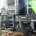 28.08.2024. Zagnańsk. Pożar lokomotywy. / Fot. Straż Pożarna