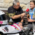 8.08.2024 Na zdjęciu: Julia "TADDY" Jantarska brązowa medalistka w Mistrzostwach Europy 2024 w Mini Road Racing Mini Bike 160 / Fot. Aleksandra Kwaśniewska - Radio Kielce