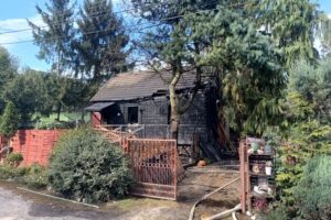 06.09.2024. Skarżysko-Kamienna. Pożar domu / Fot. st. kpt. Wojciech Kunys