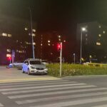 25.09.2024. Kielce. Al. Solidarności. Wypadek / Fot. Angelika Rejnowicz - Radio Kielce