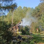 07.09.2024. Sarnówek Mały. Pożar / Fot. Ratownictwo Powiatu Ostrowieckiego