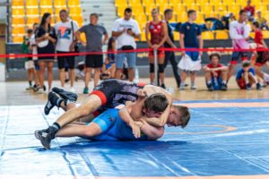 08.09.2024. Kielce. VI Turniej Gór Świętokrzyskich Młodziczek i Młodzików oraz Dzieci w zapasach w stylu wolnym / Fot. Jacek Waldon