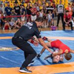 08.09.2024. Kielce. VI Turniej Gór Świętokrzyskich Młodziczek i Młodzików oraz Dzieci w zapasach w stylu wolnym / Fot. Jacek Waldon