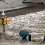 15.09.2024. Wrocław. Wezbrana rzeka Odra we Wrocławiu / Fot. PAP - Krzysztof Cesarz