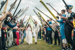 Ruczynów. Ceremonia zaślubin Aleksandry Kowalik-Pawlik i Macieja Pawlika-Kowalika / Fot. arch. prywatne