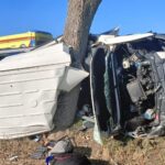 21.09.2024. Wypadek na drodze krajowej nr 74 w okolicy Lechowa / Fot. Policja