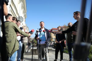 20.09.2024. Kielce. Konferencja w sprawie Europejskiego Tygodnia Mobilności / Fot. Wiktor Taszłow - Radio Kielce