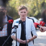 23.09.2024. Kielce. Konferencja prasowa. Na zdjęciu: Agata Wojda - prezydent Kielc / Fot. Wiktor Taszłow - Radio Kielce