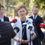 23.09.2024. Kielce. Konferencja prasowa. Na zdjęciu: Agata Wojda - prezydent Kielc / Fot. Wiktor Taszłow - Radio Kielce