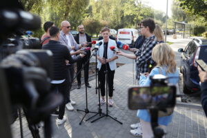 23.09.2024. Kielce. Konferencja prasowa / Fot. Wiktor Taszłow - Radio Kielce