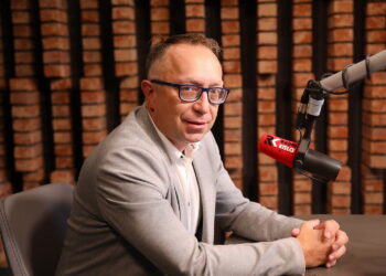 24.09.2024. Radio Kielce. Rozmowa Dnia. Na zdjęciu: Artur Gierada - poseł KO / Fot. Wiktor Taszłow - Radio Kielce