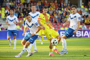 25.09.2024. Kielce. Mecz pierwszej rundy piłkarskiego Pucharu Polski: Korona Kielce - Stal Mielec / Fot. Wiktor Taszłow - Radio Kielce