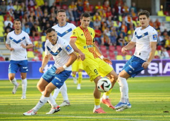 25.09.2024. Kielce. Mecz pierwszej rundy piłkarskiego Pucharu Polski: Korona Kielce - Stal Mielec / Fot. Wiktor Taszłow - Radio Kielce