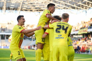 25.09.2024. Kielce. Mecz pierwszej rundy piłkarskiego Pucharu Polski: Korona Kielce - Stal Mielec / Fot. Wiktor Taszłow - Radio Kielce