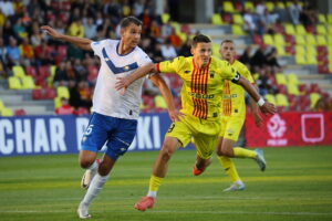 25.09.2024. Kielce. Mecz pierwszej rundy piłkarskiego Pucharu Polski: Korona Kielce - Stal Mielec / Fot. Wiktor Taszłow - Radio Kielce