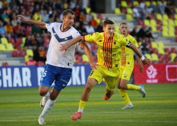 25.09.2024. Kielce. Mecz pierwszej rundy piłkarskiego Pucharu Polski: Korona Kielce - Stal Mielec / Fot. Wiktor Taszłow - Radio Kielce