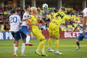 25.09.2024. Kielce. Mecz pierwszej rundy piłkarskiego Pucharu Polski: Korona Kielce - Stal Mielec / Fot. Wiktor Taszłow - Radio Kielce