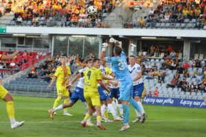 25.09.2024. Kielce. Mecz pierwszej rundy piłkarskiego Pucharu Polski: Korona Kielce - Stal Mielec / Fot. Wiktor Taszłow - Radio Kielce